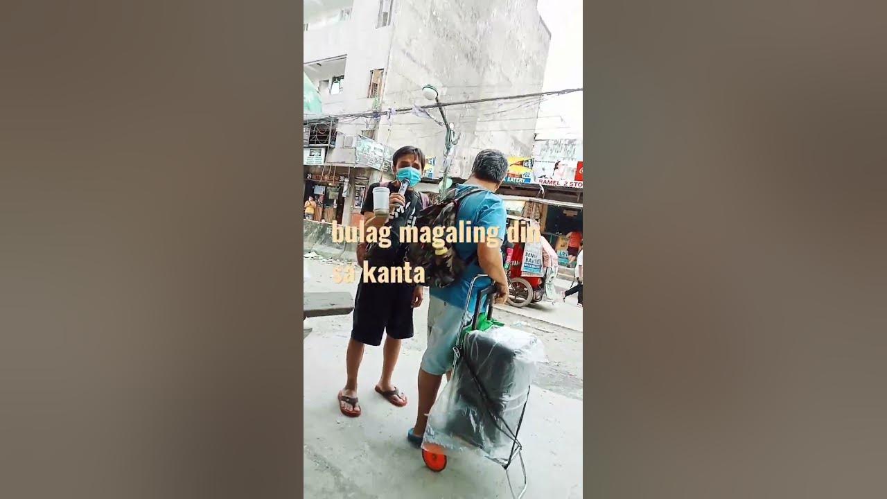 ala freddie aguilar kung kumanta ang isang bulag habang lumalakad n may kasama hinuhulogan ng pera