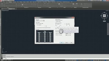 AutoCAD Table Command - A How To Guide