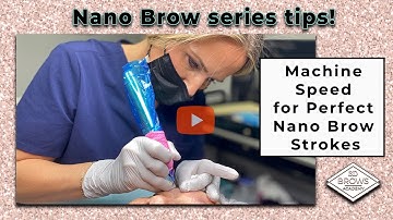 How to Set Up Your Tattoo Machine Speed for Perfect Nano Brow Strokes!