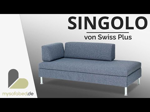 Vorschau: SINGOLO Schlafsofa / Einzelliege mit Bettkasten von Swiss Plus - mysofabed.de