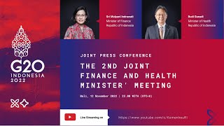 Joint Press Conference The 2nd Joint Finance And Health Minister' Meeting screenshot 2