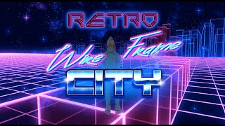 Retro Sci-Fi Wireframe City