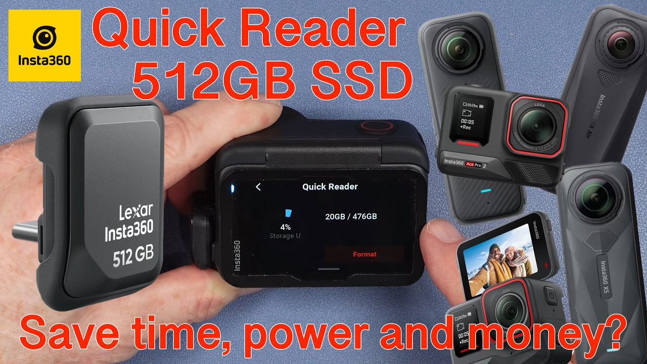 Insta360 Quick Reader 512GB Portable SSD: Review and Guide - YouTube