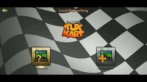 Super tux kart playing multiplayer on mobile