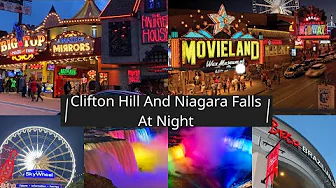 Niagara Falls at Night🇨🇦Clifton Hill & Brasa Steakhouse Evening Experience