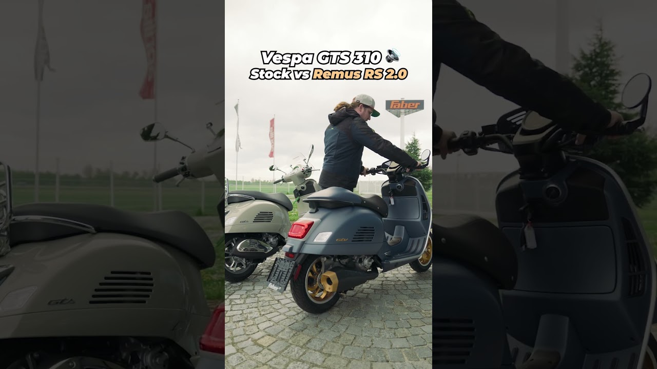 Vespa GTS 310, Originalauspuff oder Remus RS 2.0?