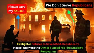 Firefighter Refuses to Save MAGA Republican's House, Unaware the Owner Funded His Fire Station