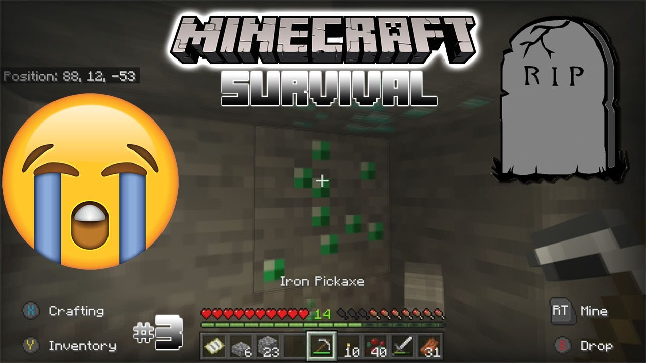 Minecraft Survival - Ep 3: I finally found diamonds but then something ...