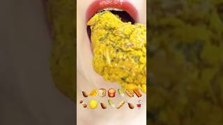 asmr DELICIOUS EMOJI FOOD eating sounds(sped up)