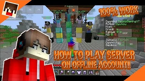 HOW TO PLAY SERVER ON OFFLINE ACCOUNT!! (100% WORK)