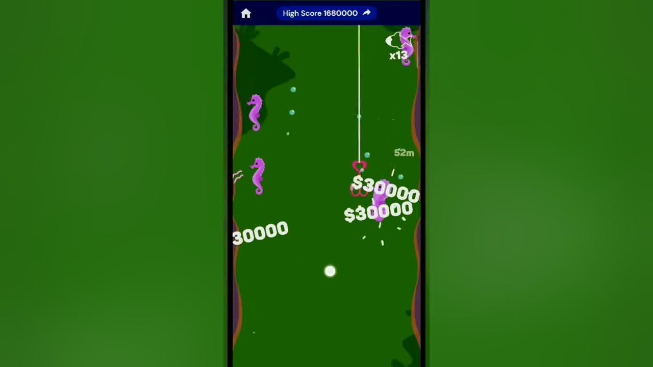 HIGH SCORE IN TINY FISHING Deepest fishing! TINY FISHING GAME YouTube