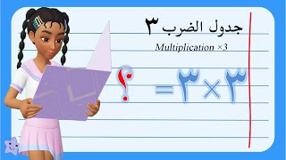تعليم جدول الضرب للأطفال | جدول الضرب 3 | Multiplication ×3