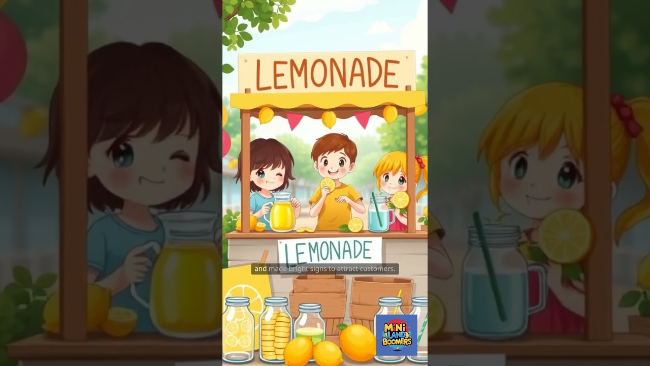 The Lemonade Stand That Made a Million: A Kid’s Guide to Business! | Mini Land Boomers