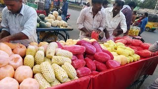 FRUIT NINJA of FRUITS | Amazing Fruits Cutting Skills | Indian Street Food In 2018