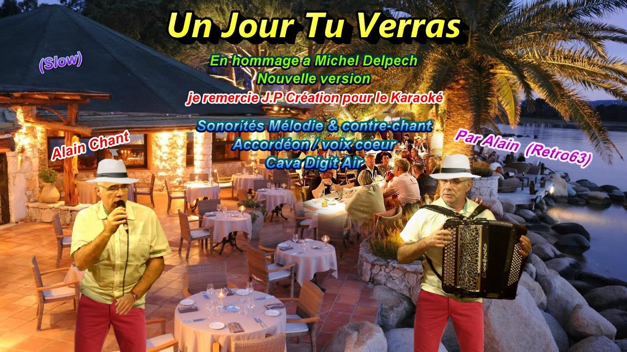 Un jour tu verras Par Retro63 Chant et Accordéon Numérique YouTube