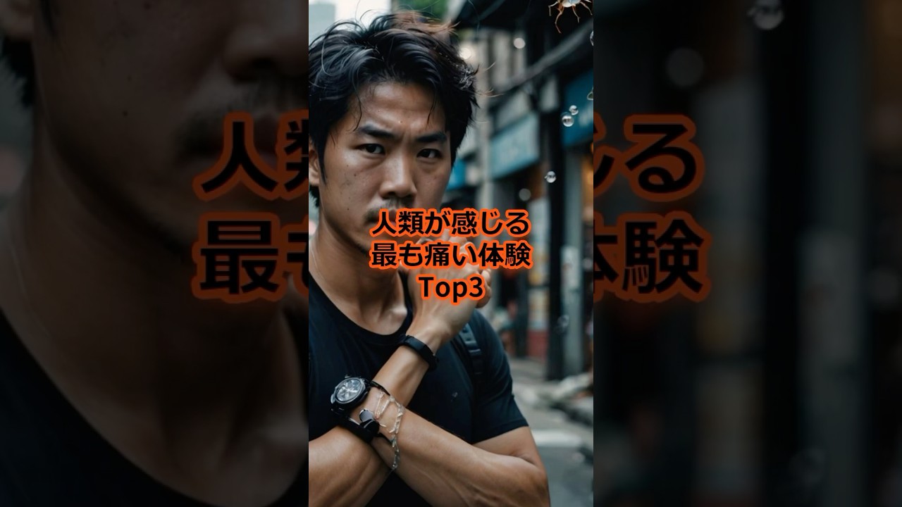 人類が感じる最も痛い体験TOP3#雑学 #豆知識 #都市伝説