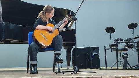 ULIANA, GRADE 1, GUITAR - Russian trad. Song - Polyoshko Pole, F. Carulli - Italian Song