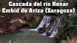 Cascada del río Henar (Embid de Ariza - Zaragoza) 4K- UHD