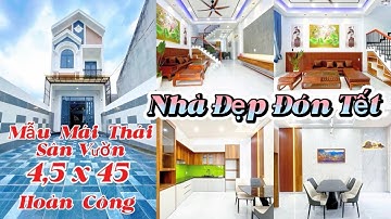 (2,8 tỷ) Sở hữu ngay Mẫu nhà mái thái sân vườn hiện đại( 221m2-hoàn công)tại Mỹ hạnh Bắc.đức hoà.LA