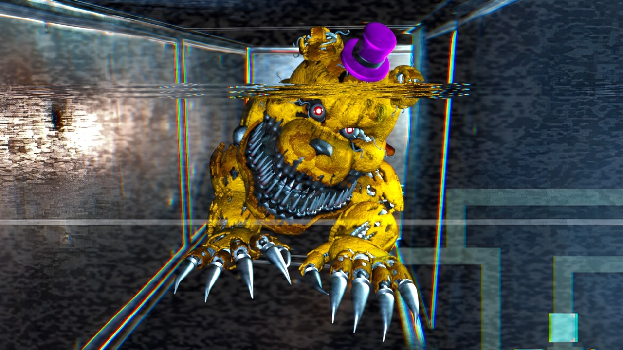 FNAF PERO TODOS LOS ANIMATRONICOS ESTAN EN LA VENTILACION / FNAF CRAWLSPACE