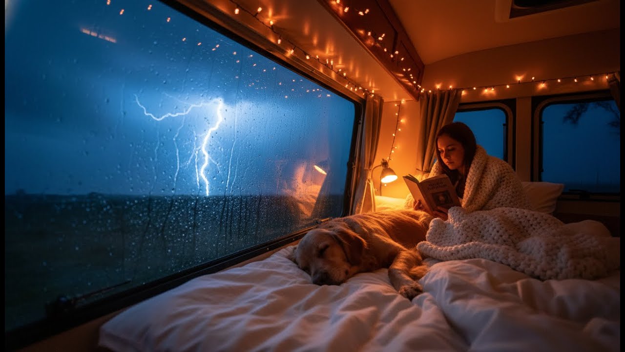 Violent Thunderstorm on Van Roof | Instant Deep Sleep in 3 Minutes (Cozy Van Life ASMR 2026)