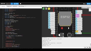 Simulasi IOT WOKWI : ESP32 + DHT22 Node-RED MQTT
