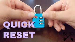 How To Reset TSA Lock Combo Tutorial - Lock Reset Series