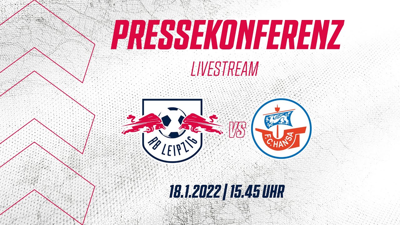 Pressekonferenz mit Domenico Tedesco vor RB Leipzig - Hansa Rostock DFB-Pokal