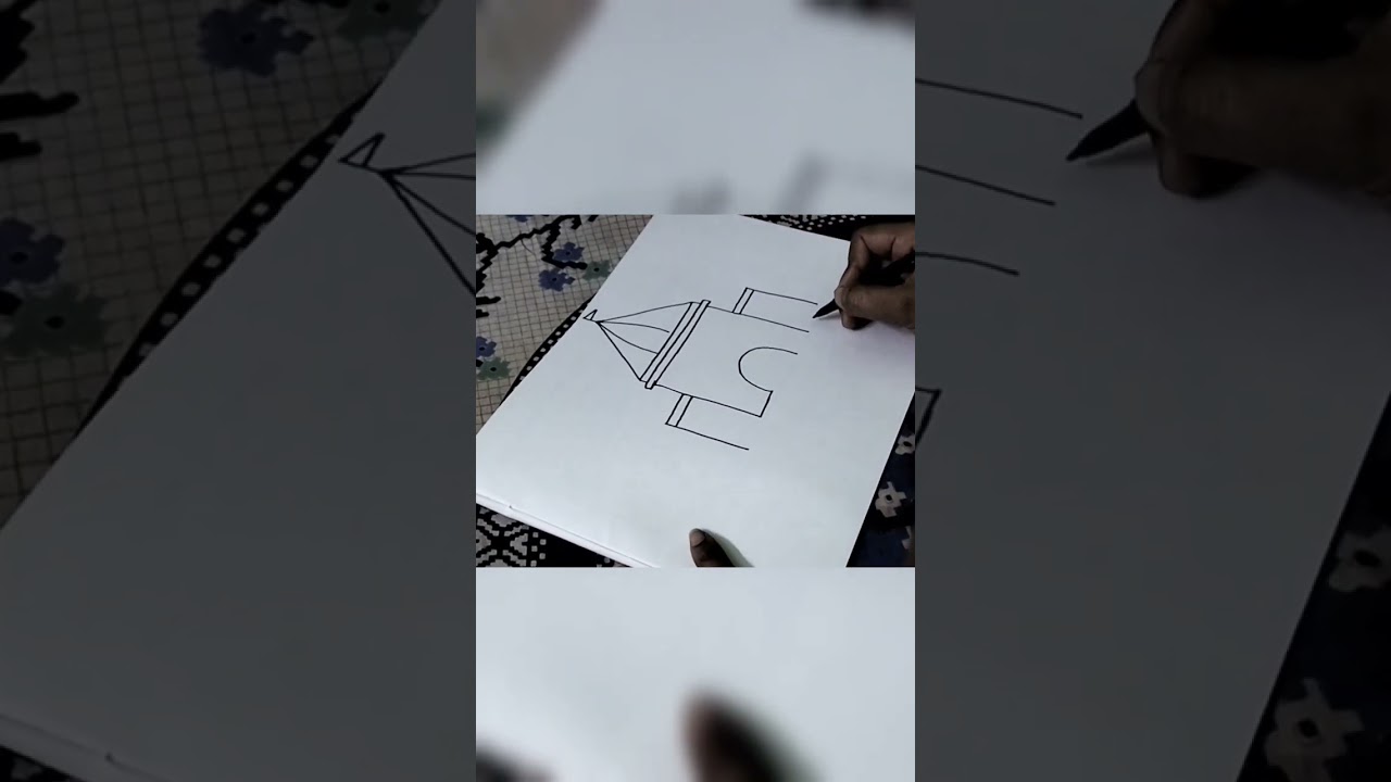 how to draw Temple with number 151