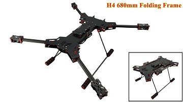 INNLOI DIY FPV H4 680mm alien folding frame Cheap h4 alien, carbon fiber frame China Suppliers