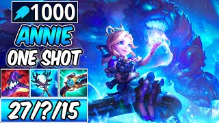 *27 KILLS* NEW ITEMS SEASON 14 ANNIE ONE-SHOT BUILD! WINTERBLESSED ANNIE GAMEPLAY -League of Legends