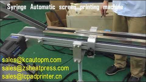 syringe Automatic one color screen printing machine