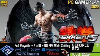 Tekken 5 PC Gameplay | PCSX2 | Full Playable | PS2 Emulator | 1080p60FPS | 2022 Latest