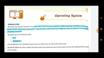 Class IX Chapter 7 - Operating System(Part -1)