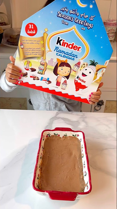 انا و منى عملنا ترند حلا الكيندر وكمان صممت صورة الكترونية بتشبه منى 😍#kinder #chocolate