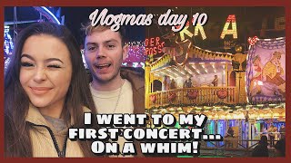 Going to my first concert and winter wonderland on a whim | VLOGMAS DAY 10