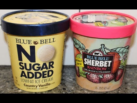 Blue Bell: No Sugar Added Country Vanilla Ice Cream & Sherbet Rainbow Review
