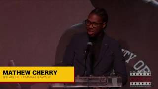 MATHEW CHERRY'S AAFCA AWARD ACCEPTANCE SPEECH