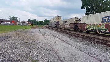 NS 213 with BNSF power through Greer SC