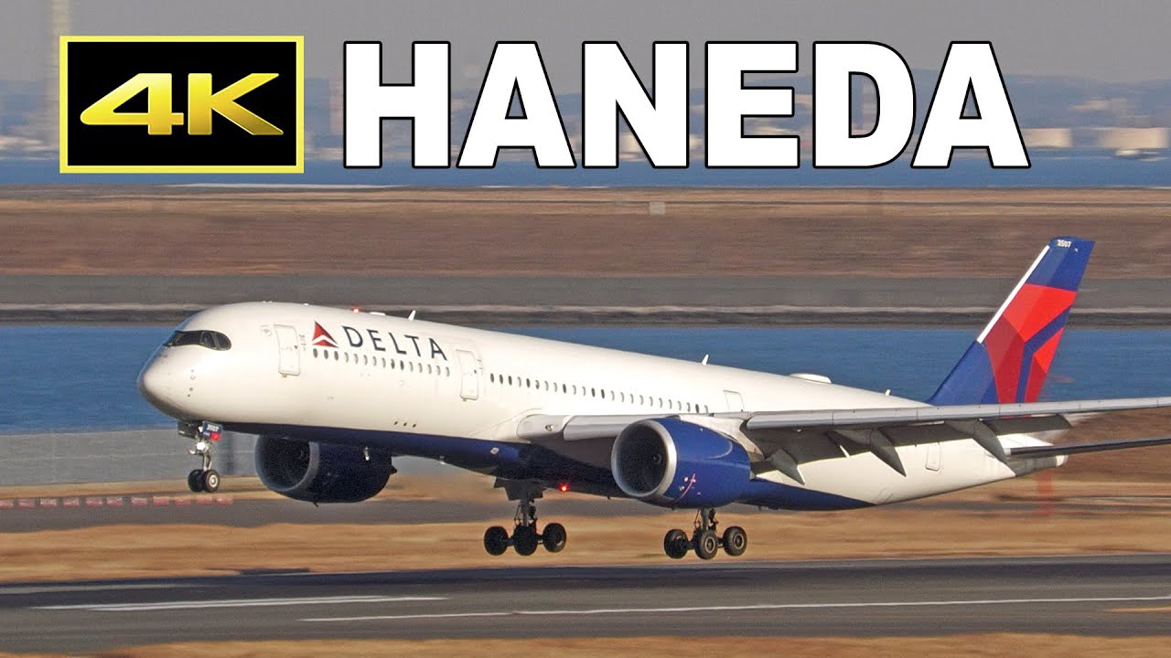 4K] JAL A350 ワンワールド塗装機 羽田に到着 / JAL Oneworld