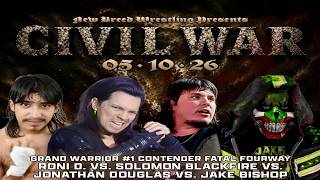 NBW (Grand Warrior #1 Contender Fatal Fourway) Roni D. vs Solomon Black vs JD vs Jake Bishop