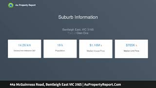 44a McGuinness Road, Bentleigh East VIC 3165 | AuPropertyReport.Com