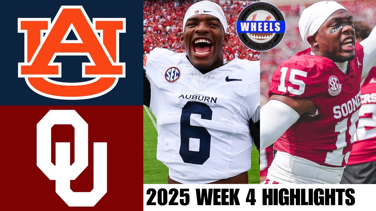 #22 Auburn vs #11 Oklahoma Highlights | Week 4 | 2025 College Football ...