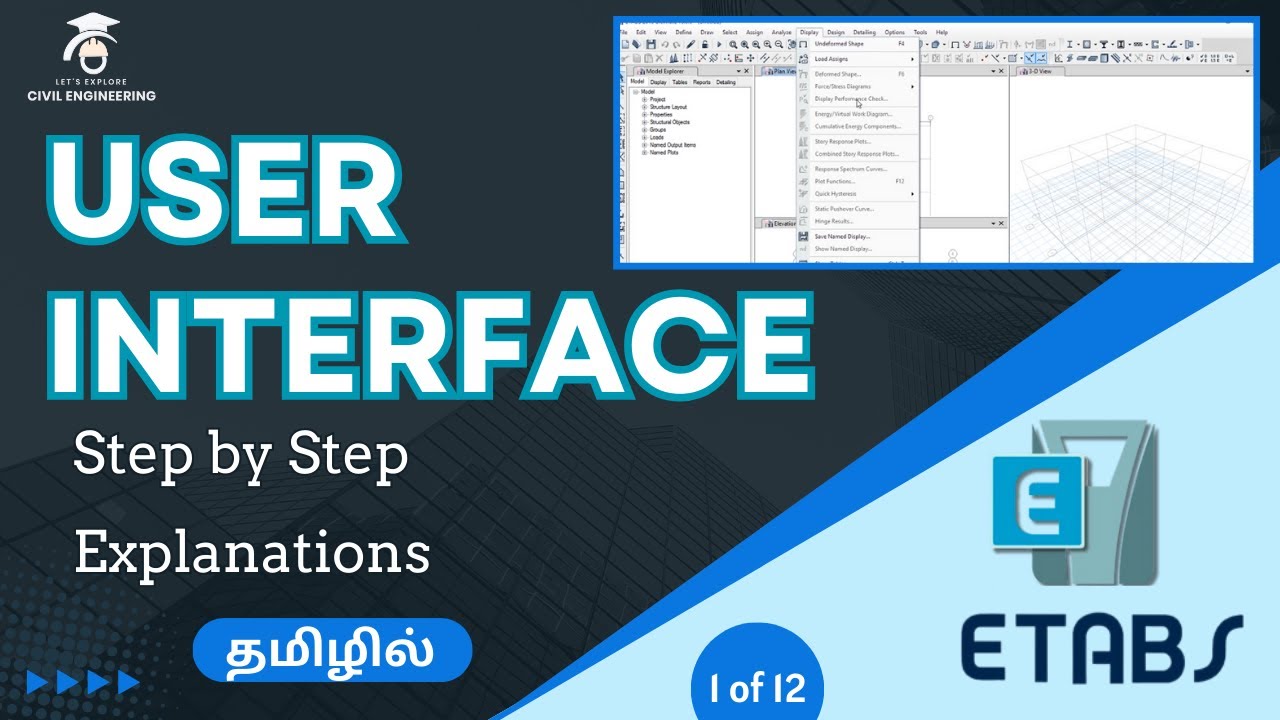 Start Easy with ETABS Designing #ETABSTamilTutorial (1/12)