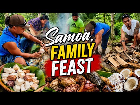 Our family Sunday feast #samoa #food #samoanfood #flowers #farmer #village