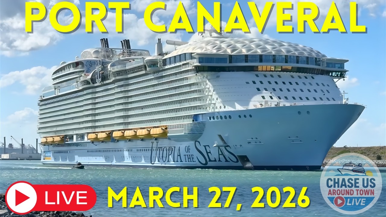 LIVE: Watching the Cruise Ships Leaving Port Canaveral LIVE! (March 27, 2026)