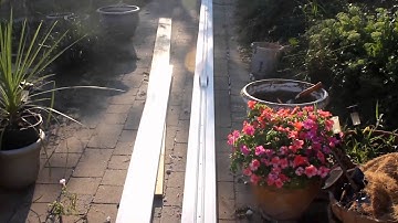 Pinewood derby test track.