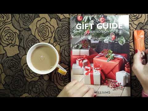 ASMR | Christmas Gifts Catalog 2020 - Whispered Ramble, Page Flipping, Chat & Tea and Chocolate Bar!