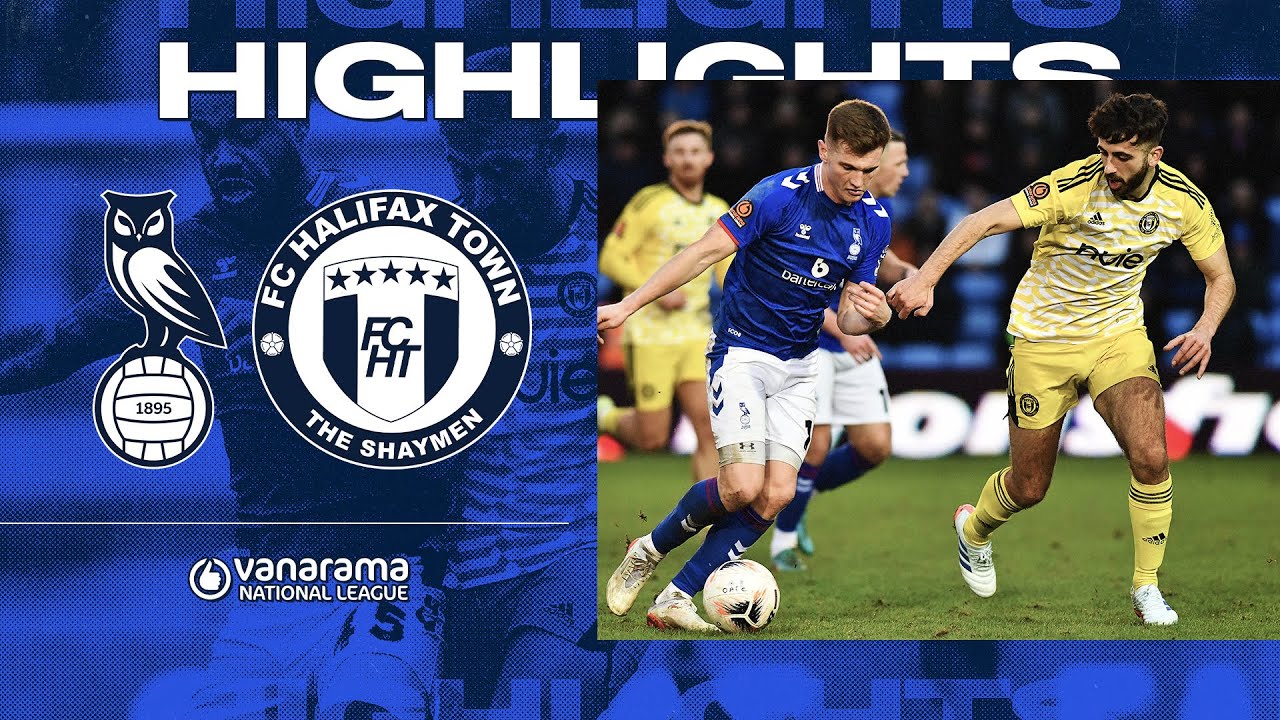 HIGHLIGHTS Oldham Athletic 01 FC Halifax Town YouTube