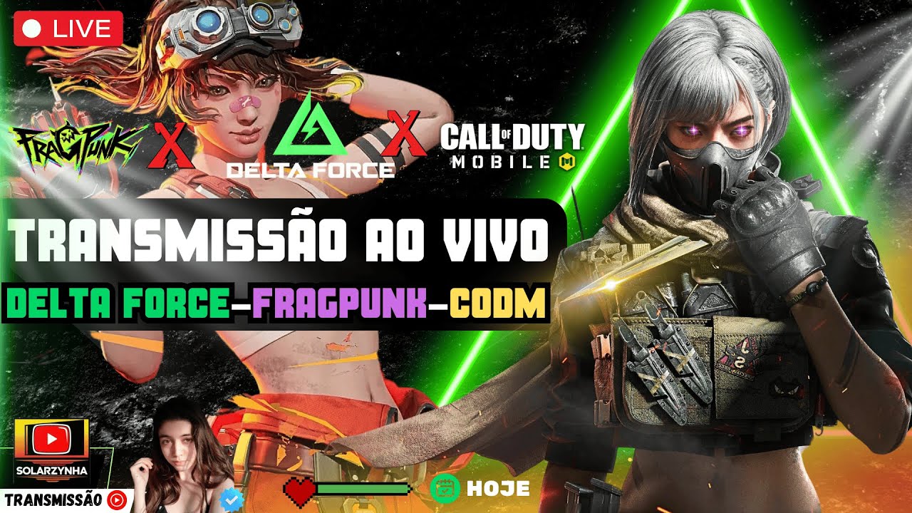 🔥AO VIVO: FRAGPUNK, DELTA FORCE E COD MOBILE 